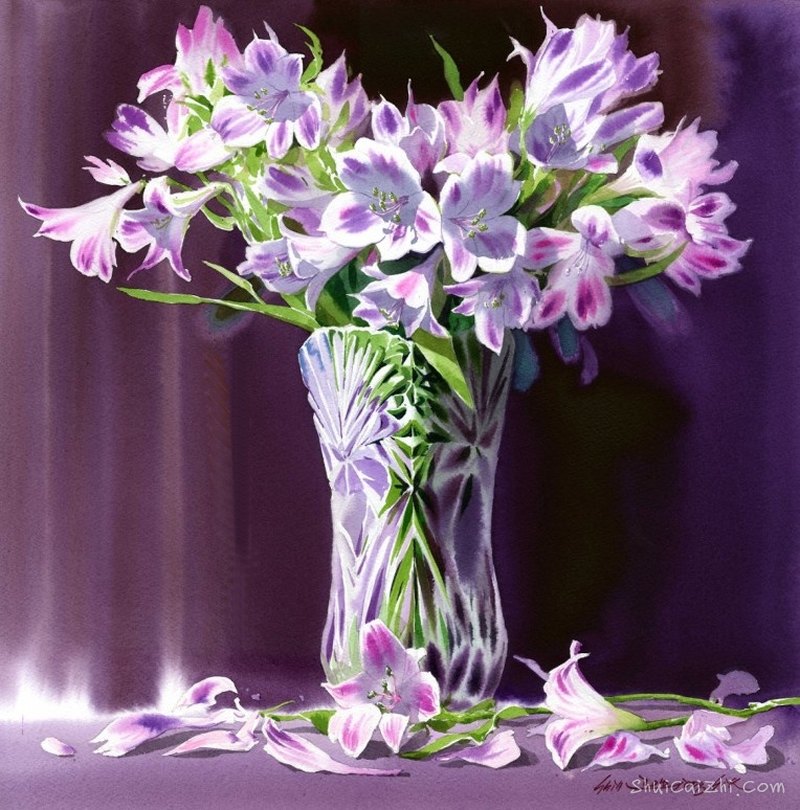 韩国申宗植（Shin Jong Sik）水彩画作品欣赏