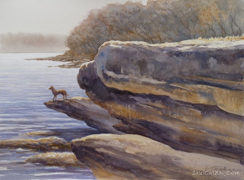 Guy Troughton自然类水彩作品3285