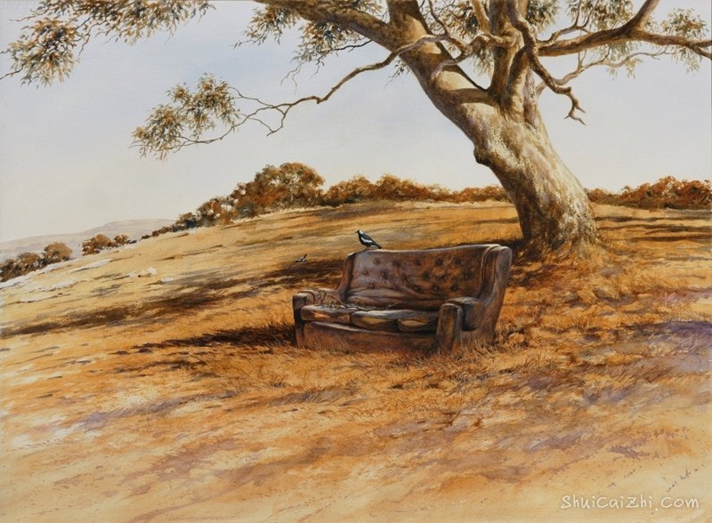 Guy Troughton自然类水彩作品3370