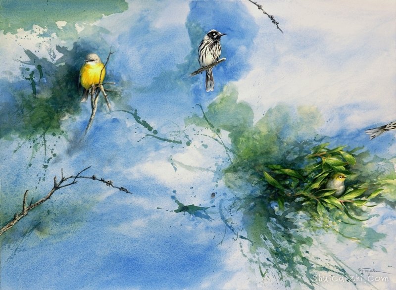 Guy Troughton自然类水彩作品3441