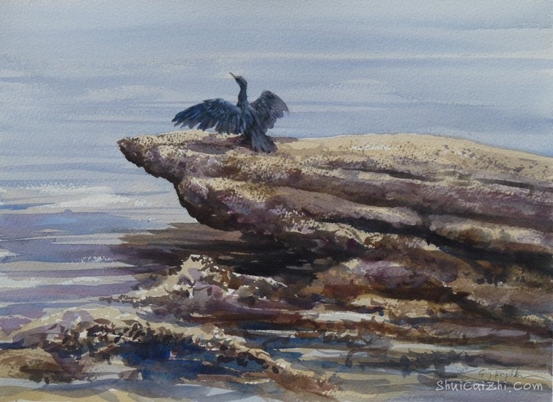 Guy Troughton自然类水彩作品5628