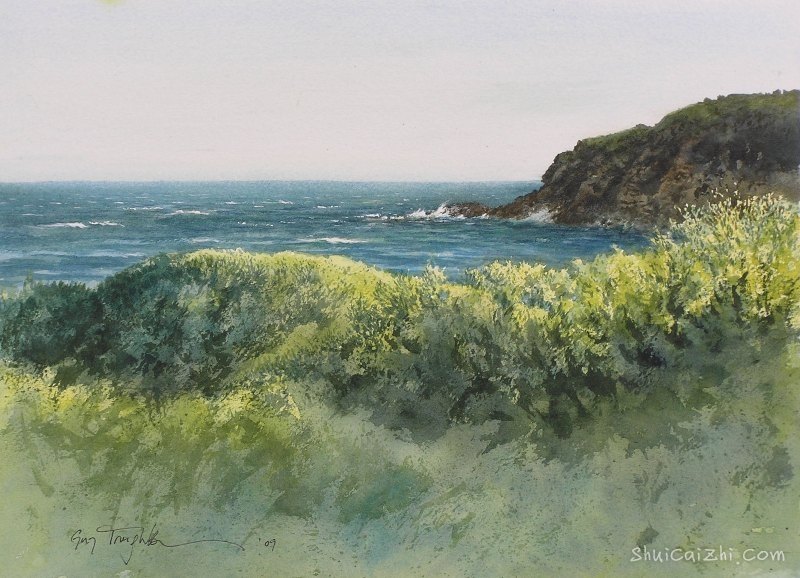 Guy Troughton自然类水彩作品5879