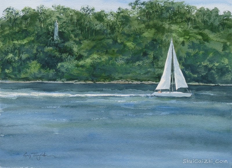 Guy Troughton自然类水彩作品5921