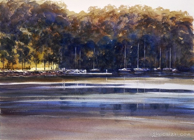 Guy Troughton自然类水彩作品7705