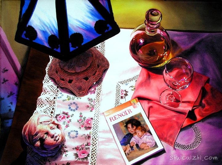 John Bayalis光影写实水彩画597004