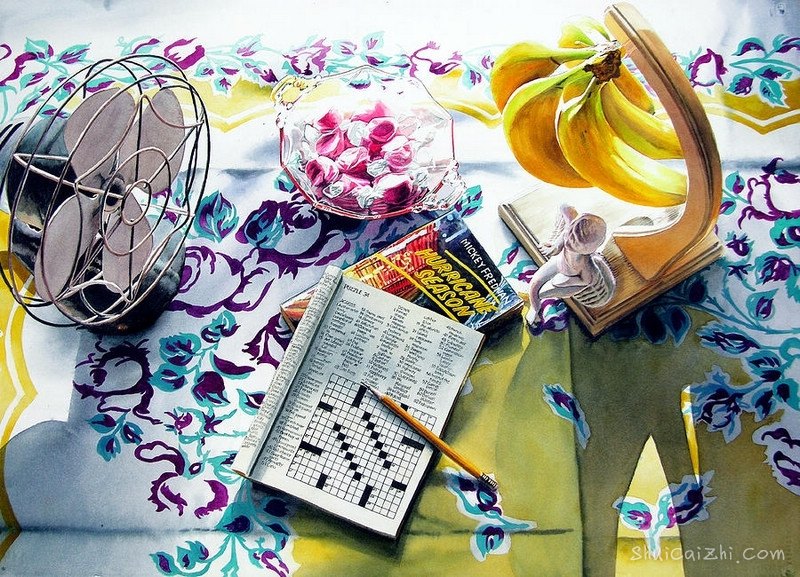 John Bayalis光影写实水彩画598050