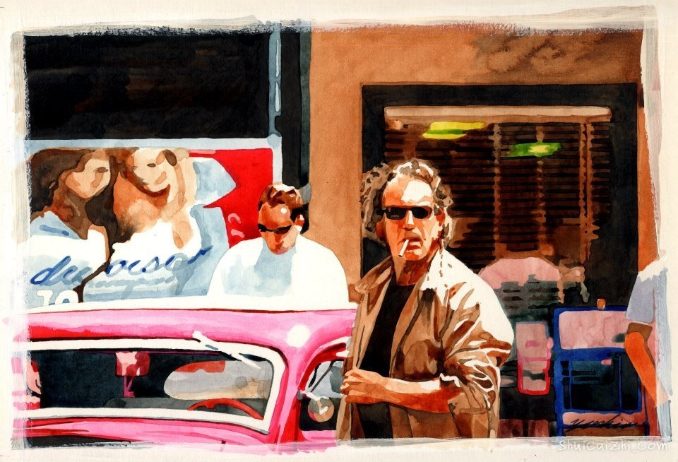 中沢ヨシオ的水彩机车画2379