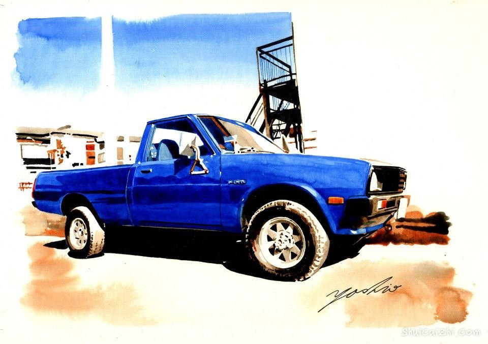 中沢ヨシオ的水彩机车画2701