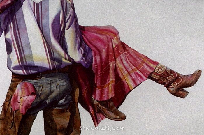 Nelson Boren 美国水彩画家（无头牛仔系列）1148699379957399809