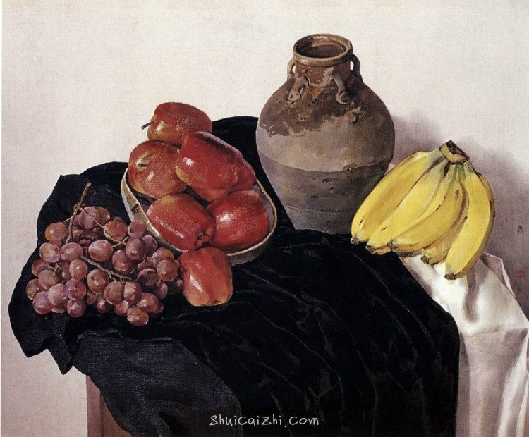 刘寿祥写实静物水彩画