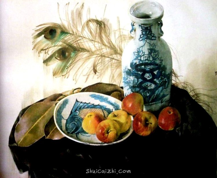 刘寿祥写实静物水彩画