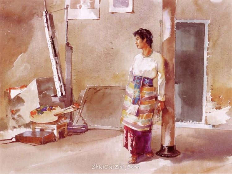 李剑晨大师水彩画欣赏1832120623510090762