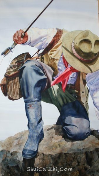 Nelson Boren 美国水彩画家（无头牛仔系列）2445736072640073271