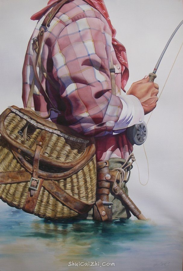 Nelson Boren 美国水彩画家（无头牛仔系列）2545378214395509556