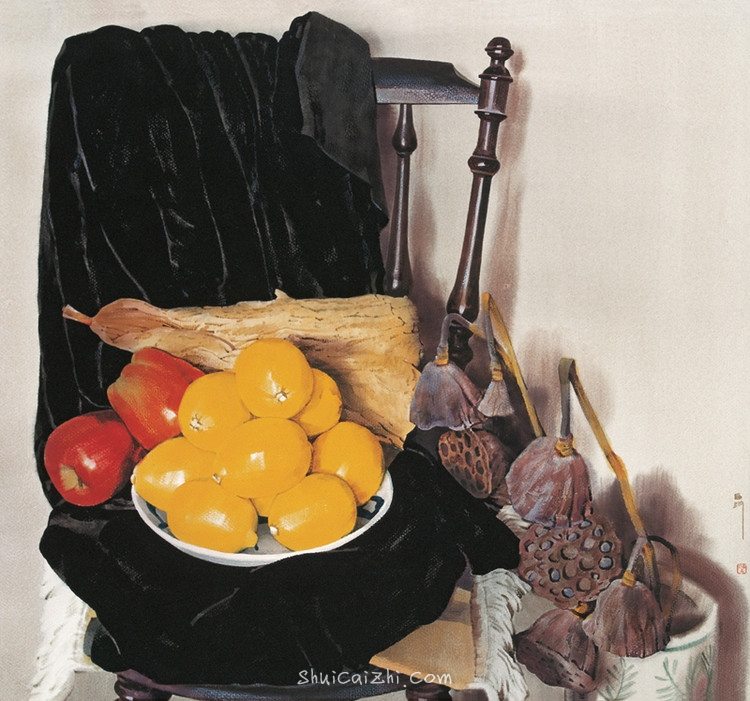 刘寿祥写实静物水彩画