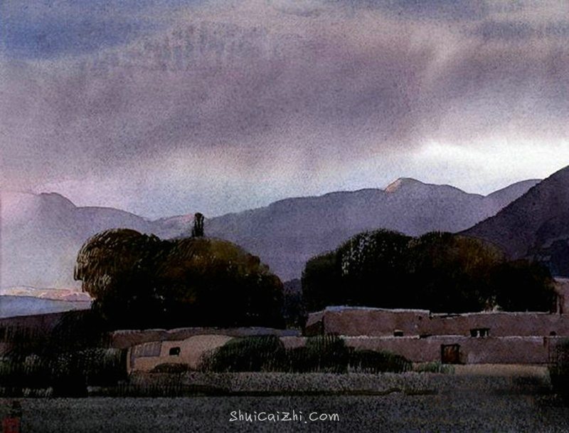 刘寿祥水彩风景画作品41