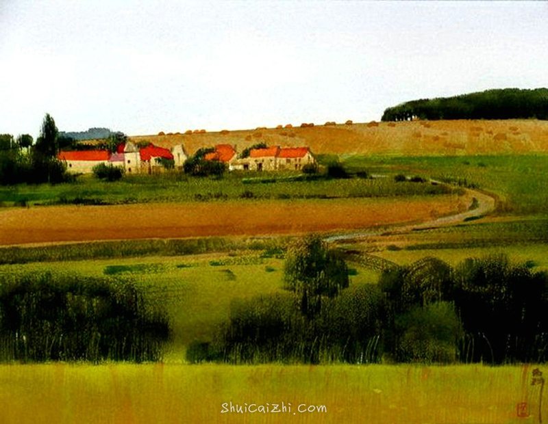 刘寿祥水彩风景画作品44