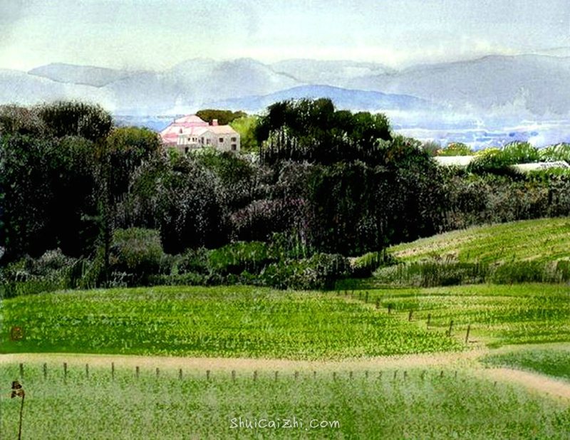刘寿祥水彩风景画作品45