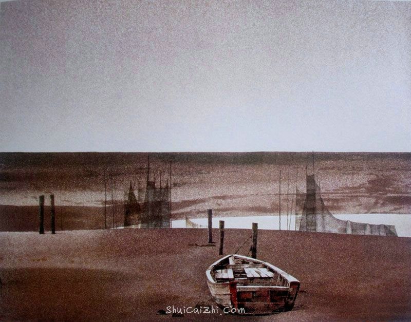 刘寿祥水彩风景画作品52