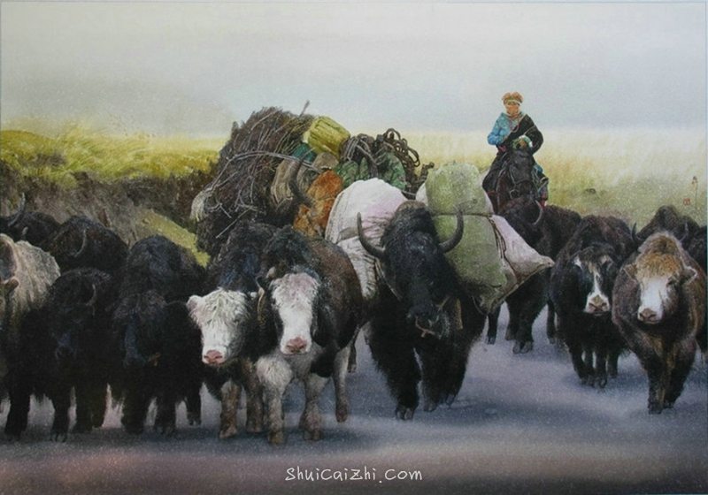 刘寿祥水彩风景画作品53