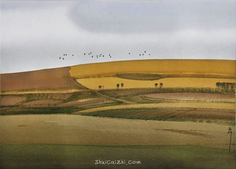 刘寿祥水彩风景画作品56