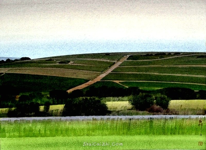 刘寿祥水彩风景画作品58