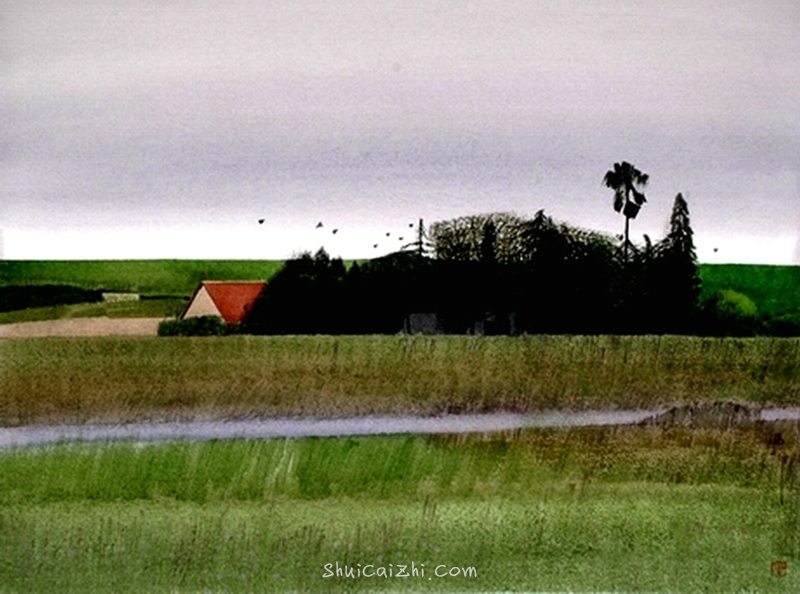 刘寿祥水彩风景画作品59
