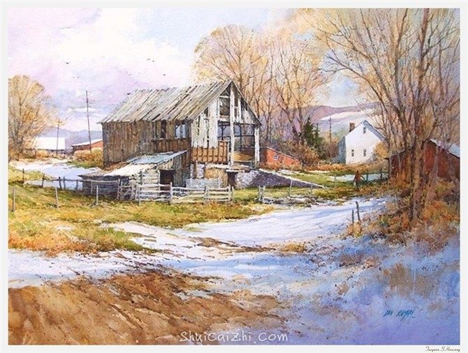 Ian Ramsay伊恩.拉姆齐水彩画作品2aa9a5e690