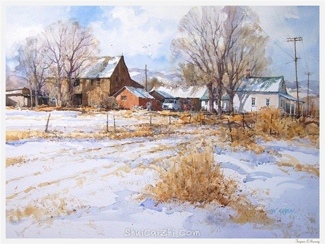 Ian Ramsay伊恩.拉姆齐水彩画作品669f40f690