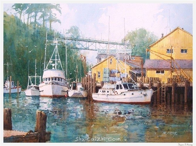 Ian Ramsay伊恩.拉姆齐水彩画作品9d852be690