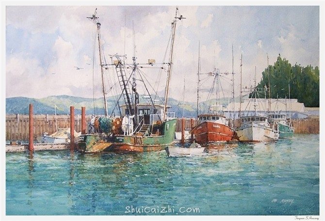 Ian Ramsay伊恩.拉姆齐水彩画作品b5d3429690