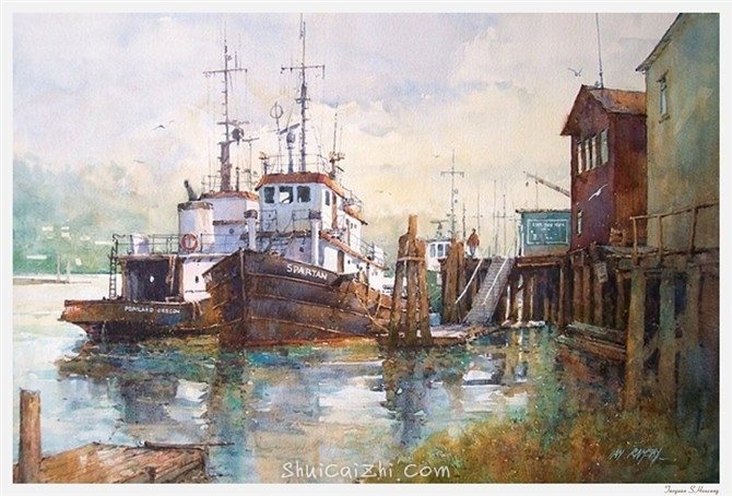 Ian Ramsay伊恩.拉姆齐水彩画作品b8b6fe4690