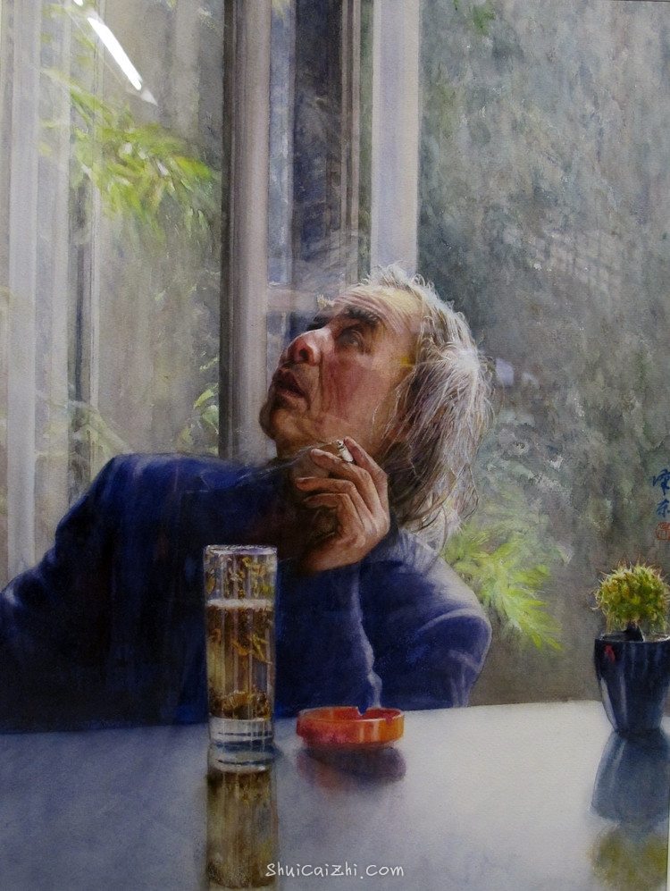 画家吴汉东水彩作品