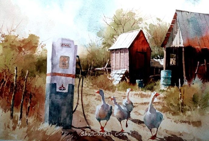 美国卡尔·普赛尔(Carl Purcell)风景画5de17cb83690