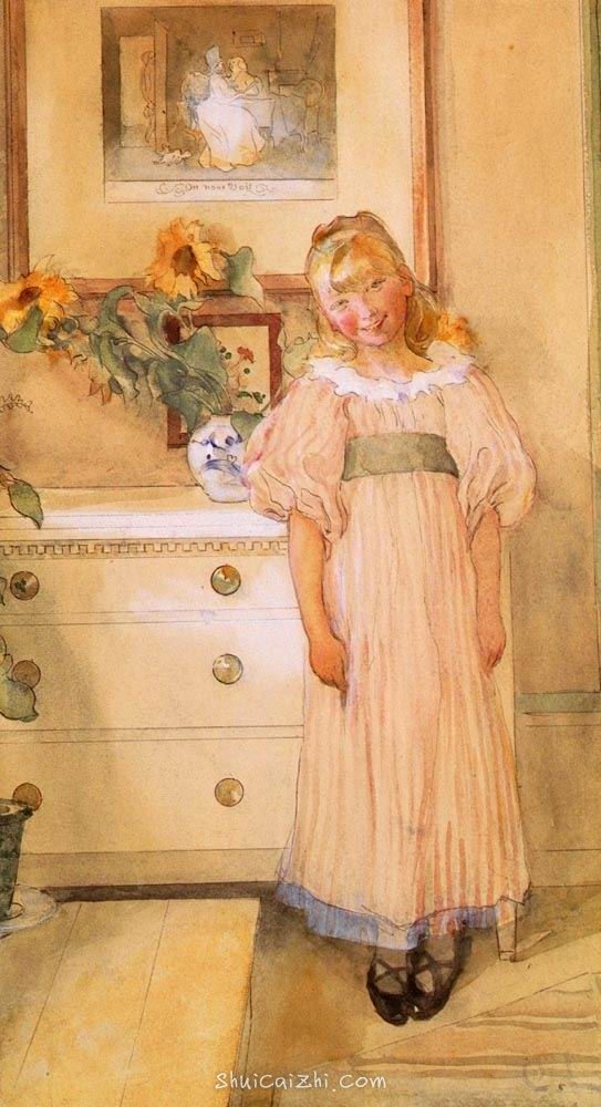 瑞典画家Carl Larsson卡尔·拉森作品