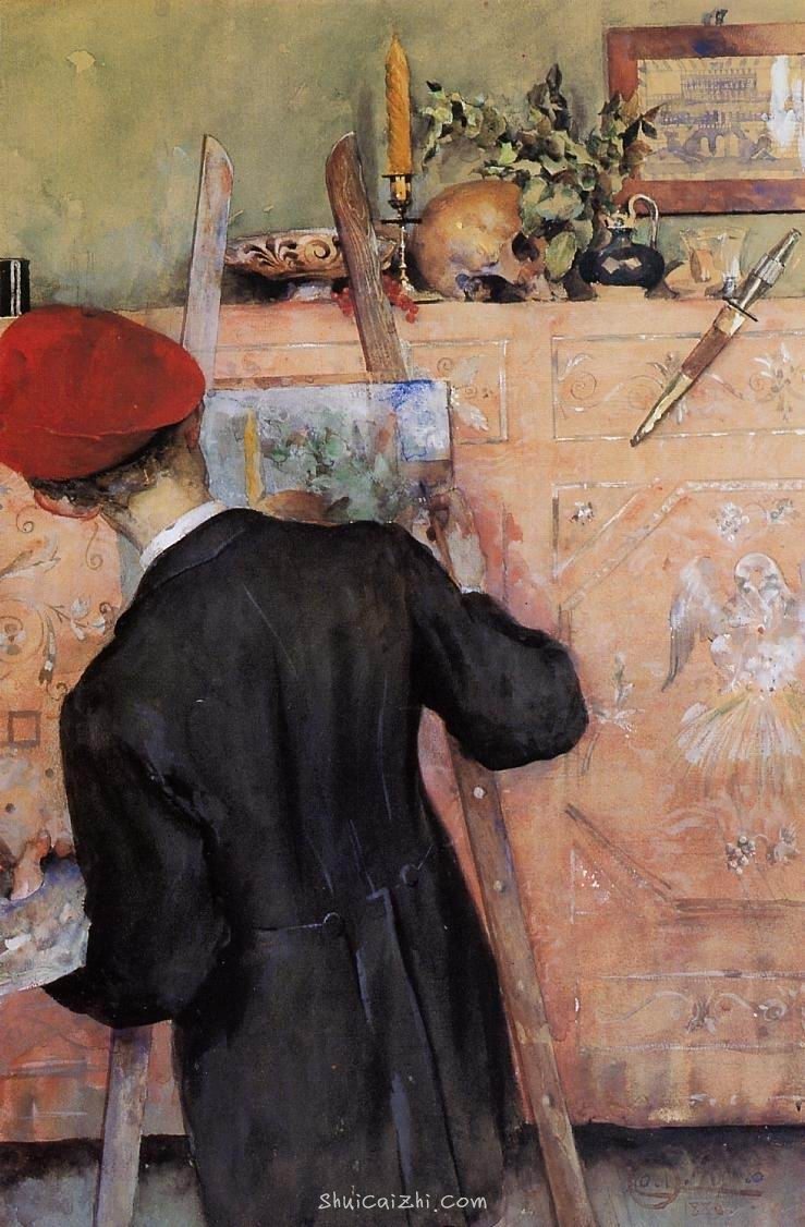 瑞典画家Carl Larsson卡尔·拉森作品