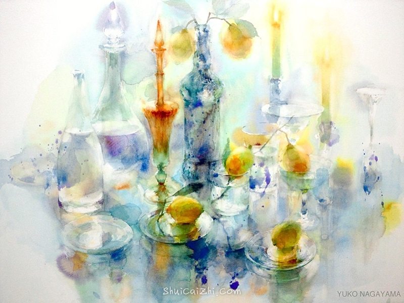 永山裕子静物水彩画作品欣赏之一