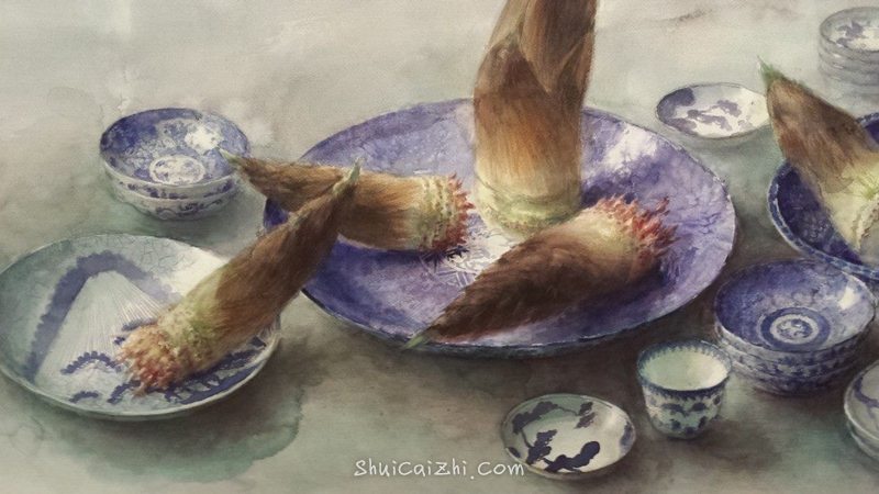 永山裕子静物水彩画作品欣赏之一