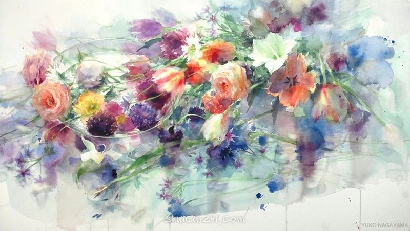 永山裕子静物水彩画作品欣赏之一
