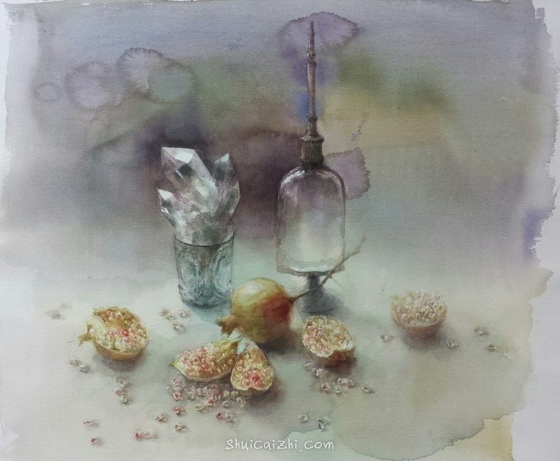 永山裕子静物水彩画作品欣赏之一