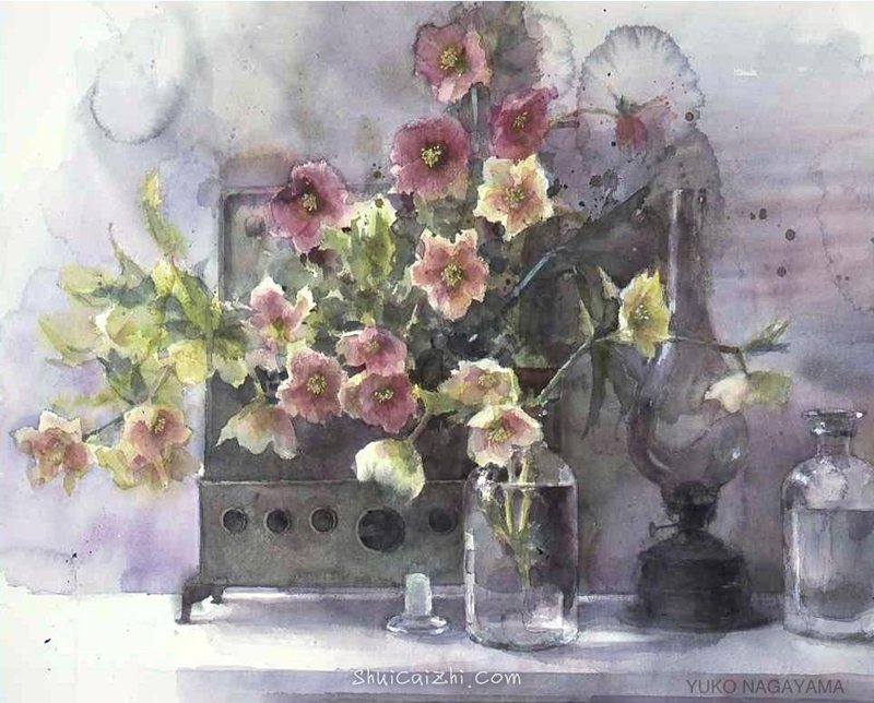 永山裕子静物水彩画作品欣赏之一