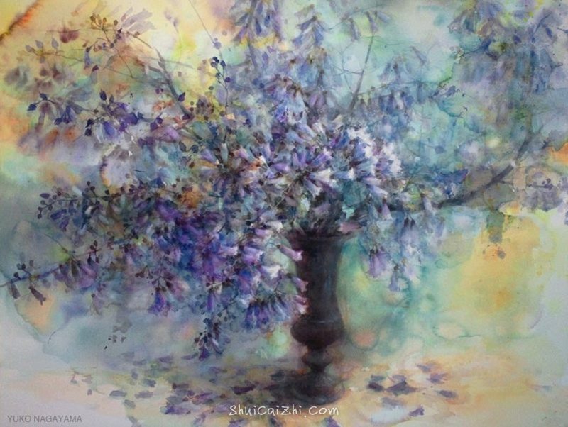 永山裕子静物水彩画作品欣赏之一