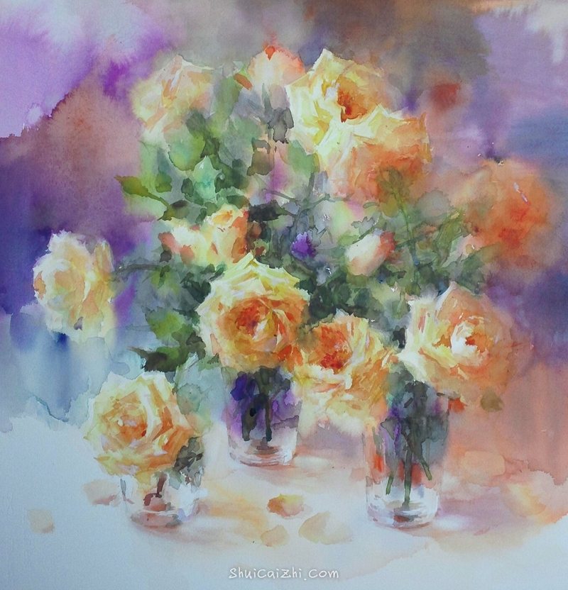 永山裕子静物水彩画作品欣赏之一