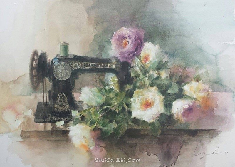 永山裕子静物水彩画作品欣赏之一