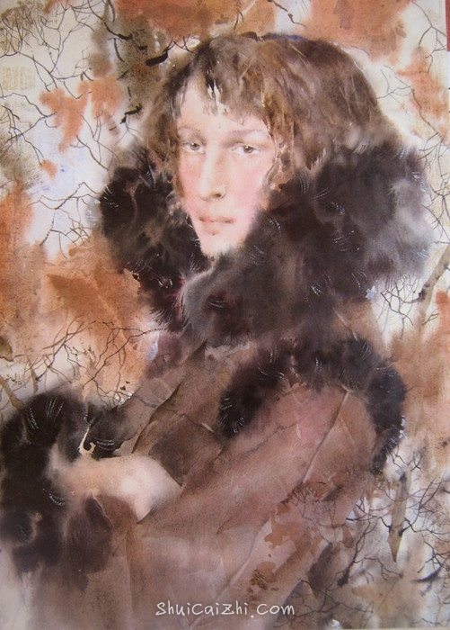 俄罗斯Glory Korobeinikov人体水彩画作品