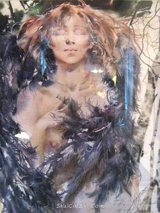 俄罗斯Glory Korobeinikov人体水彩画作品