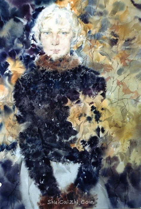 俄罗斯Glory Korobeinikov人体水彩画作品