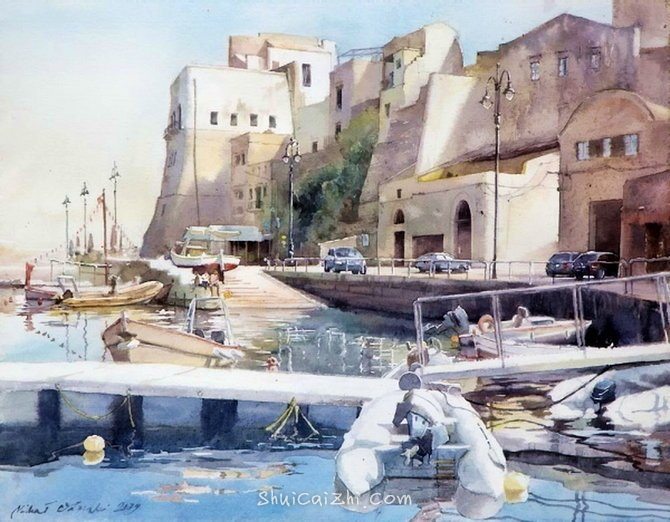 波兰Michal Orlowski水彩风景画作品