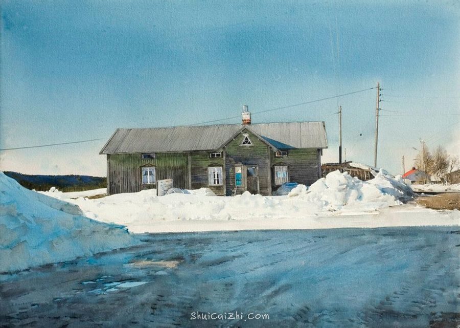 波兰水彩画家Stanislaw Zoladz风景作品