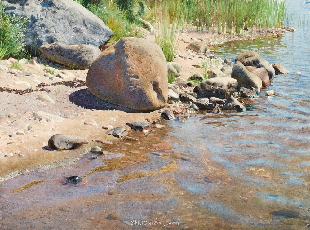 波兰水彩画家Stanislaw Zoladz风景作品